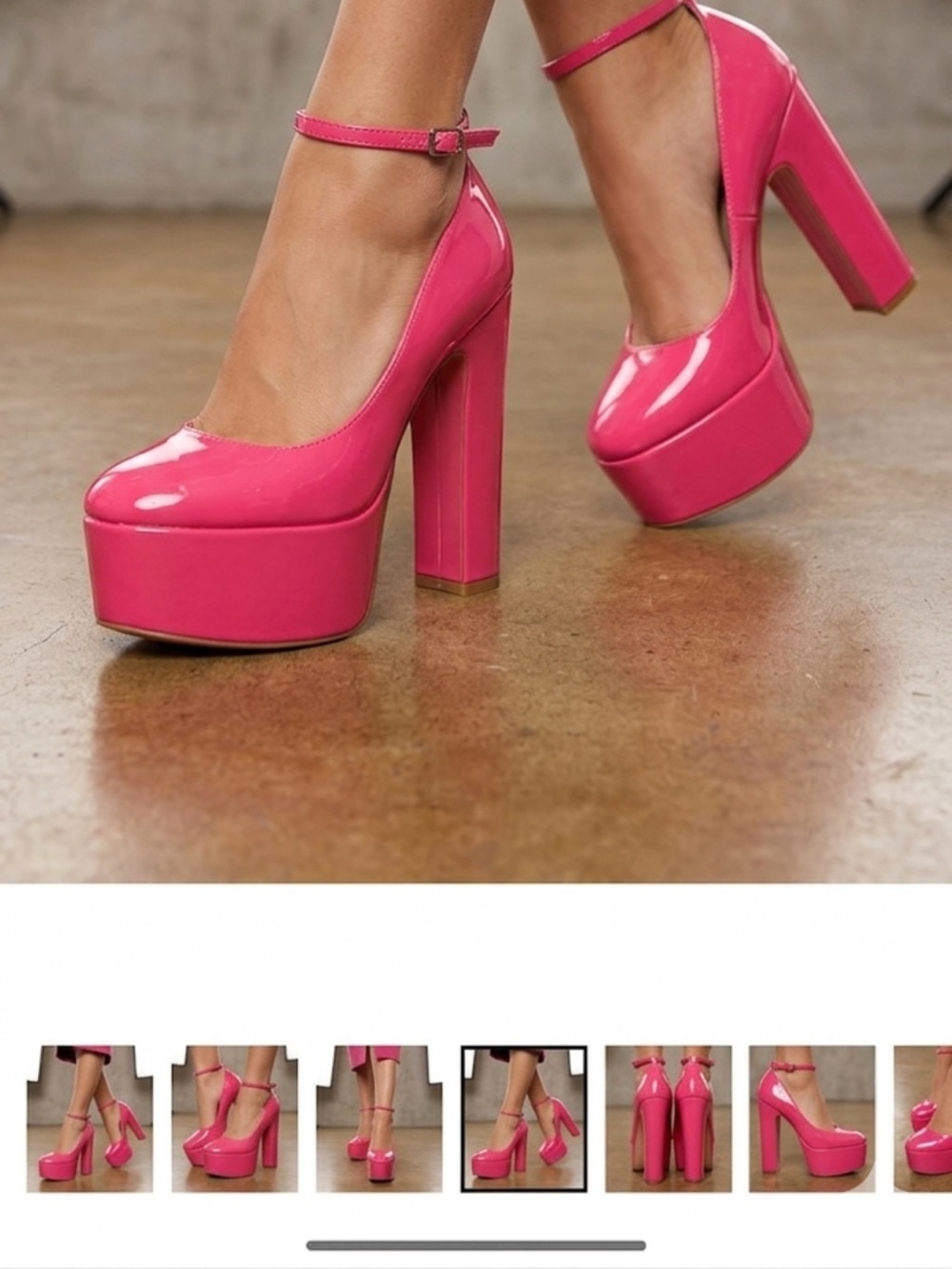 Steve Madden Women’s High Platform Mary Jane Heels - Pink size 7